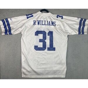VTG Reebok Jersey Roy Williams #31 Dallas Cowboys Mens XL 50 White Blue NFL